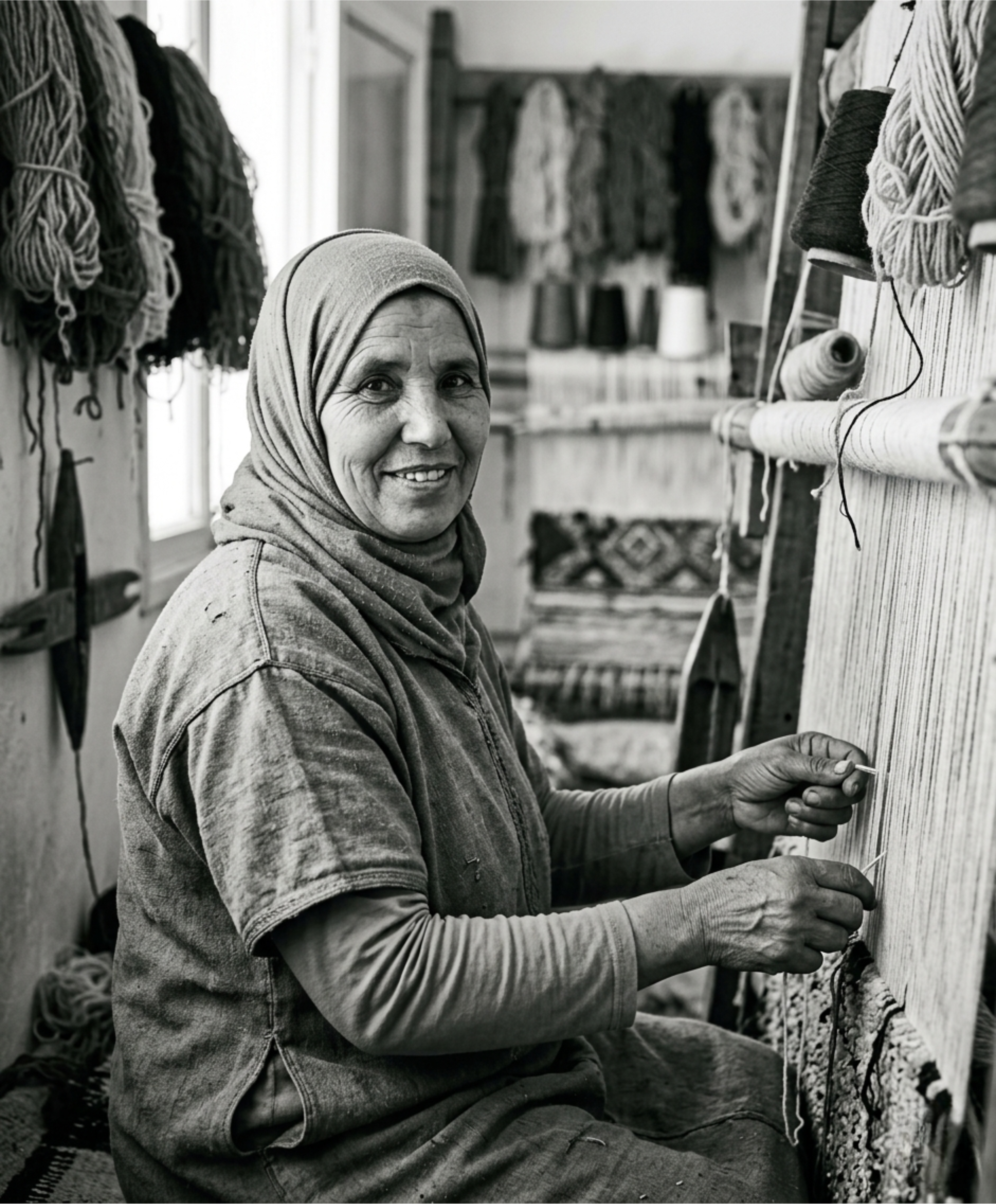 Fatima — Beni Ourain artisan weaver