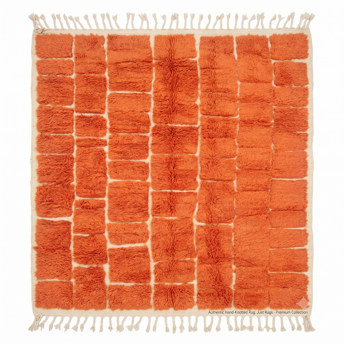 Beni Ourain Ivory Diamond Rug