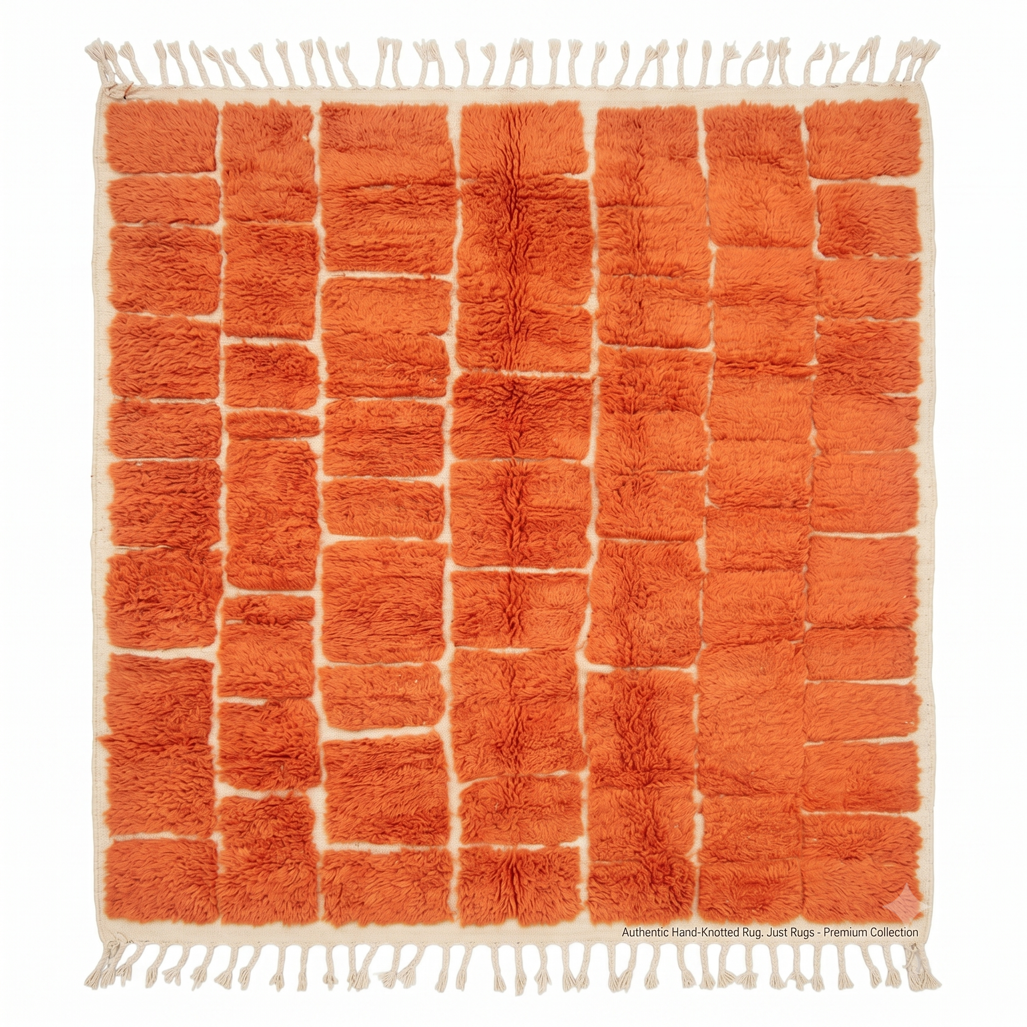 Beni Ourain Ivory Diamond Rug
