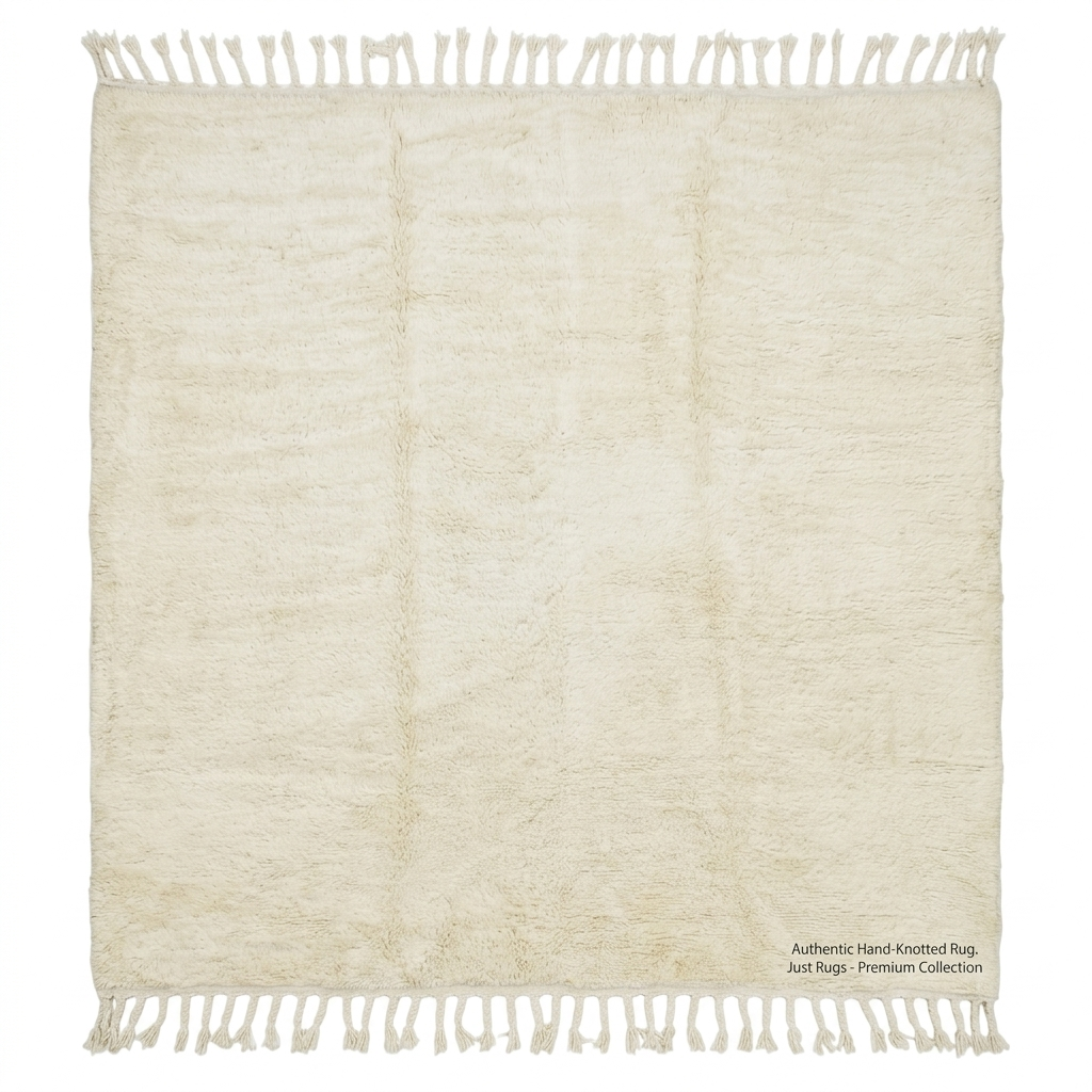 Beni Ourain Ivory Diamond Rug3