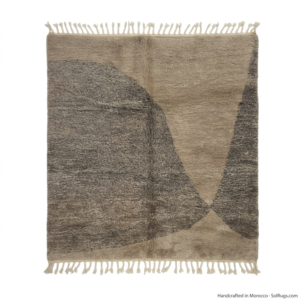 Beni Ourain Ivory Diamond Rug3