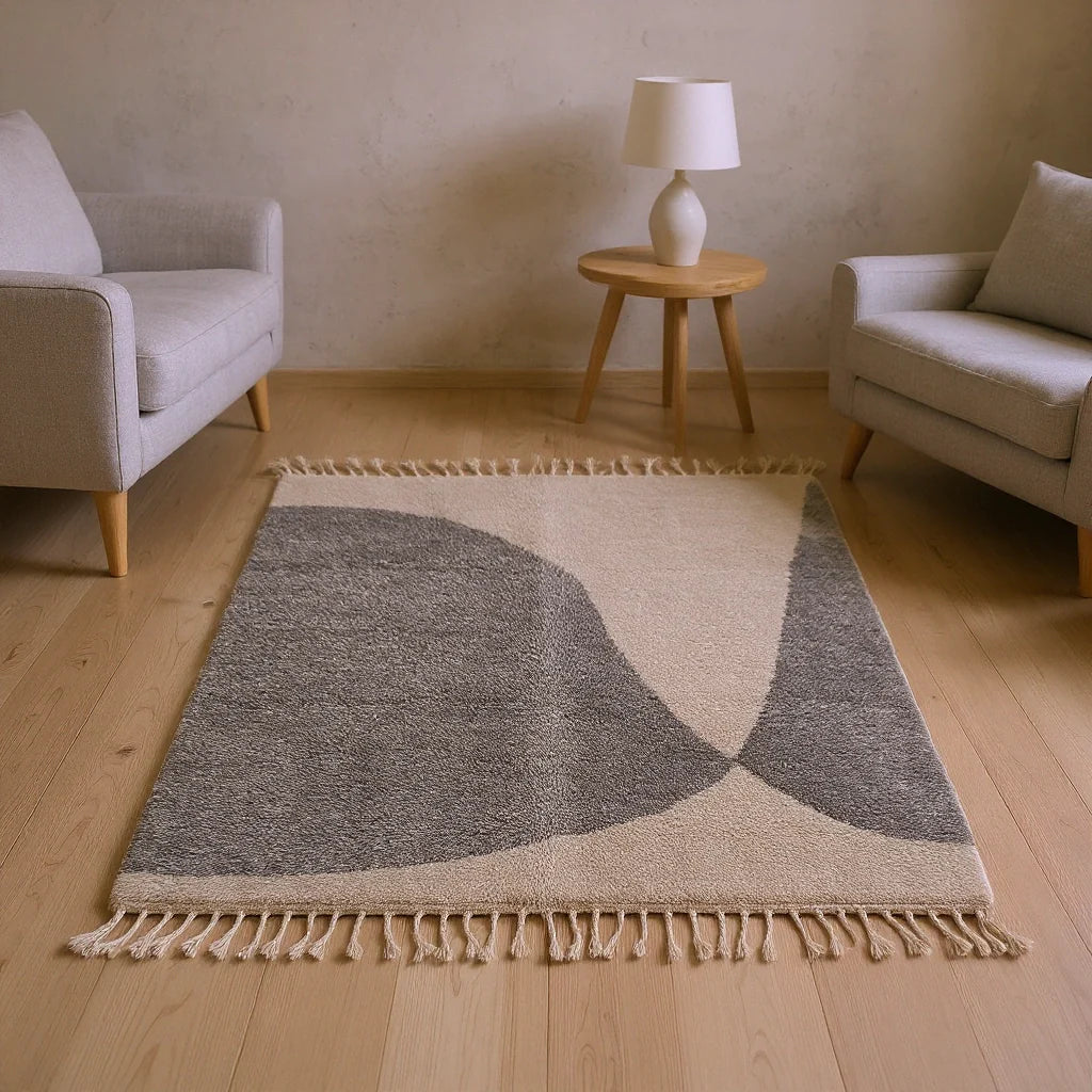 Mrirt Arch Wool Rug — room setting
