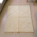Mrirt Cream Diamond Plush Berber Rug