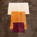 Mrirt Totem Premium Wool Rug — Taupe, Amber & Burgundy