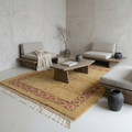 Mrirt Golden Bordered Wool Rug