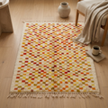 Mrirt Multicolor Checkerboard Wool Rug