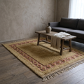 Mrirt Golden Bordered Wool Rug