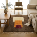 Mrirt Totem Premium Wool Rug — Taupe, Amber & Burgundy